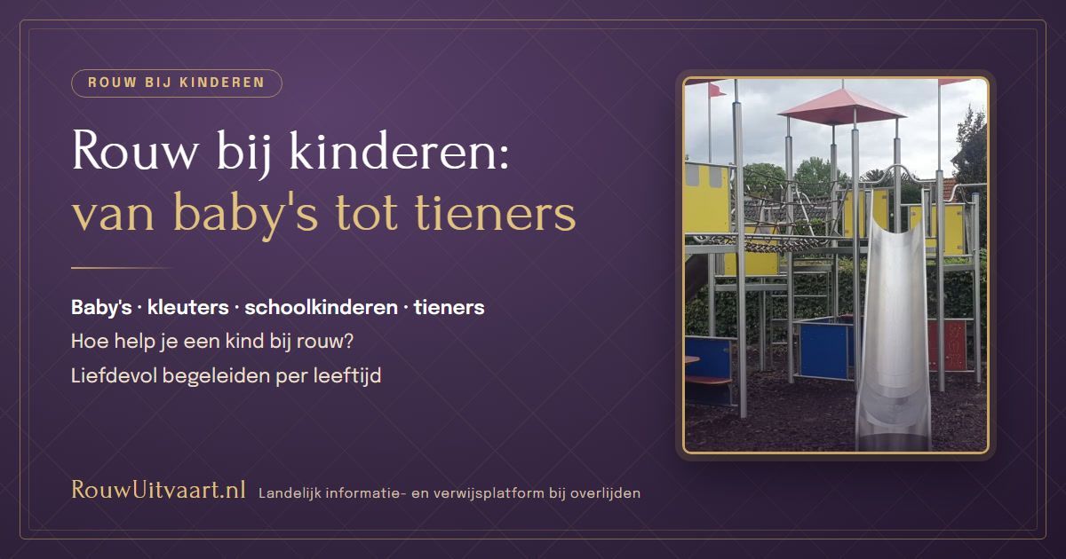 Rouw bij kinderen: liefdevol begeleiden van baby tot tiener