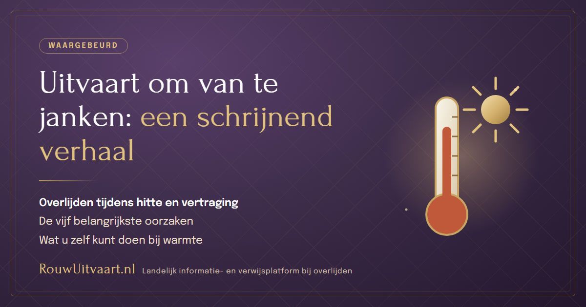 Vrouw huilt tijdens uitvaart door slechte ervaring met vertraagde overlijdensvaststelling hittegolf