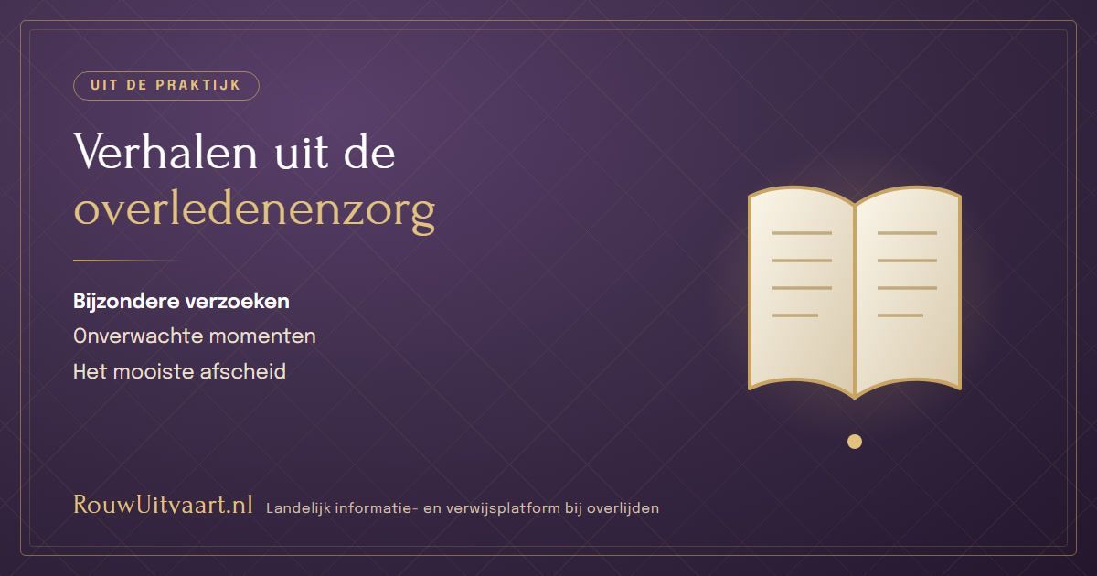 Paarse kaart: verhalen uit de overledenenzorg