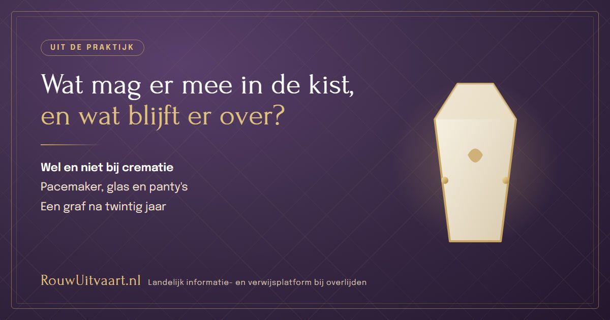 Paarse kaart: wat mag er mee in de kist, en wat blijft er over