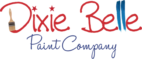 The logo for dixie belle paint company has a brush on it.