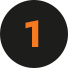 Orange number 1 inside a black circle.