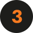 Orange number 3 inside a black circle.