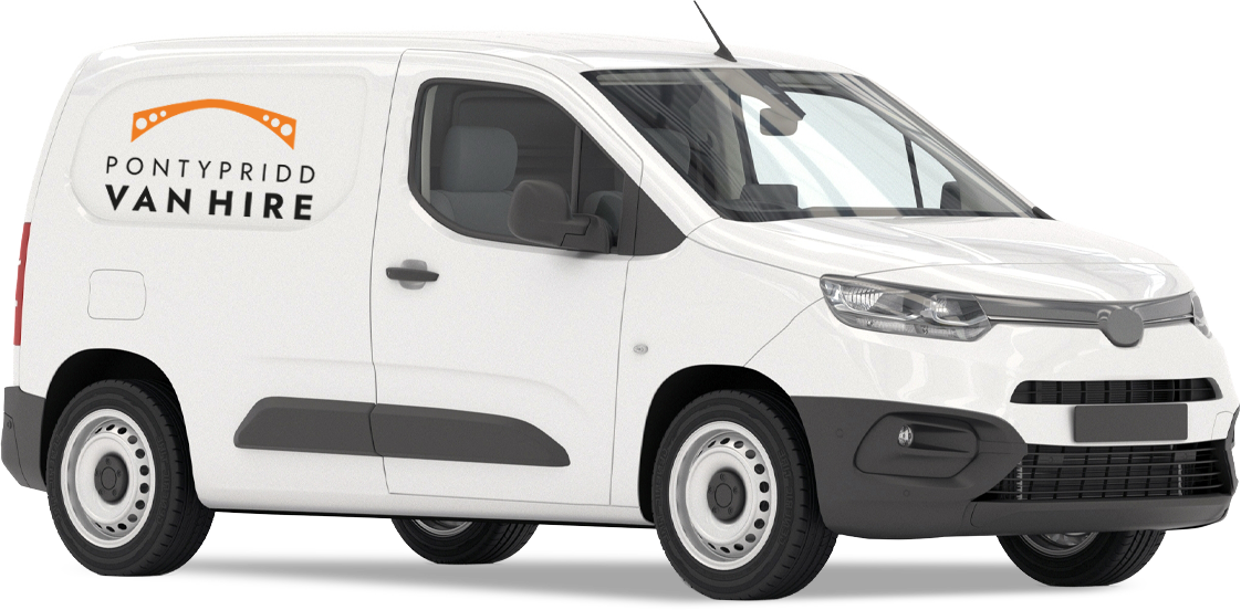 White van with orange 