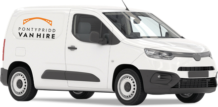 White van with orange 