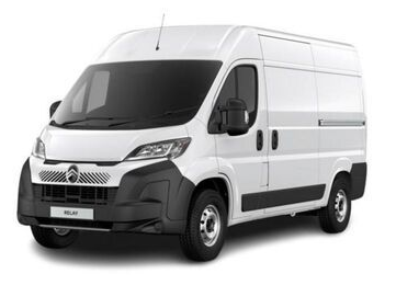 White cargo van parked outdoors.