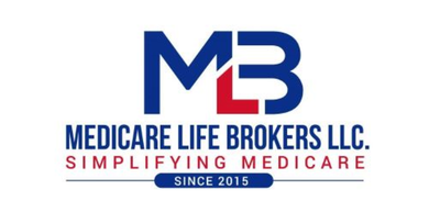 Logo for Medicare Life Brokers LLC.  Blue and red, with tagline "Simplifying Medicare Since 2015"