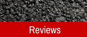 Asphalt background with a red bar containing the word
