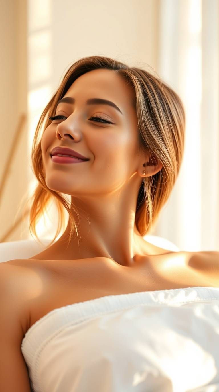 PRF Rejuvenation A woman is getting PRF Facial treatment