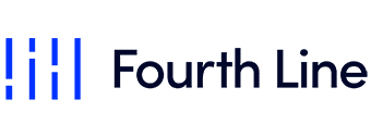 The fourth line logo is blue and white on a white background.