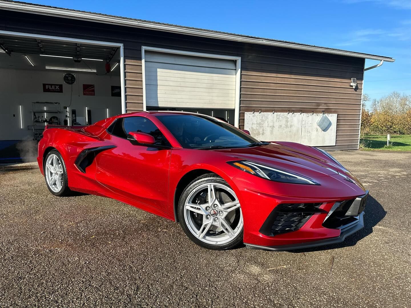 Ceramic coating red car