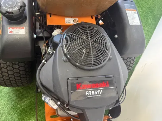 Close-up of a Kawasaki Fr651v Engine on a Lawn Mower — Lift It Equipment in Tuggerah, NSW