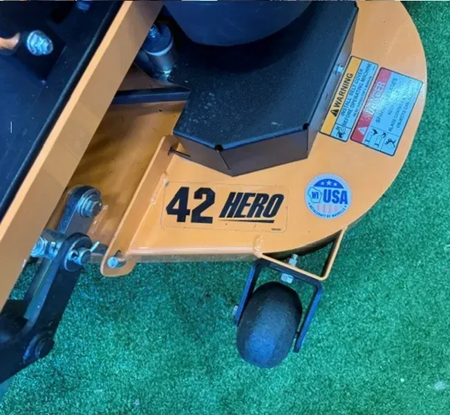 Yellow 42-inch Hero Riding Mower Deck — Lift It Equipment in Tuggerah, NSW