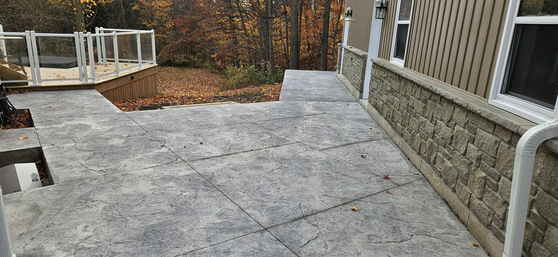 A close up of a concrete floor in a building under construction.