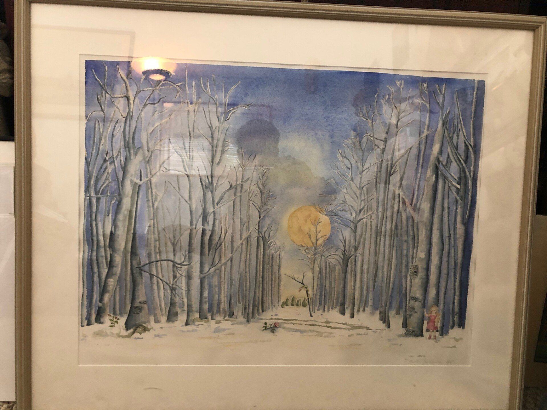 Forest-scape Painting in Dr. Berg's Office — San Francisco, CA — Dr. Ulrich Burg, MD