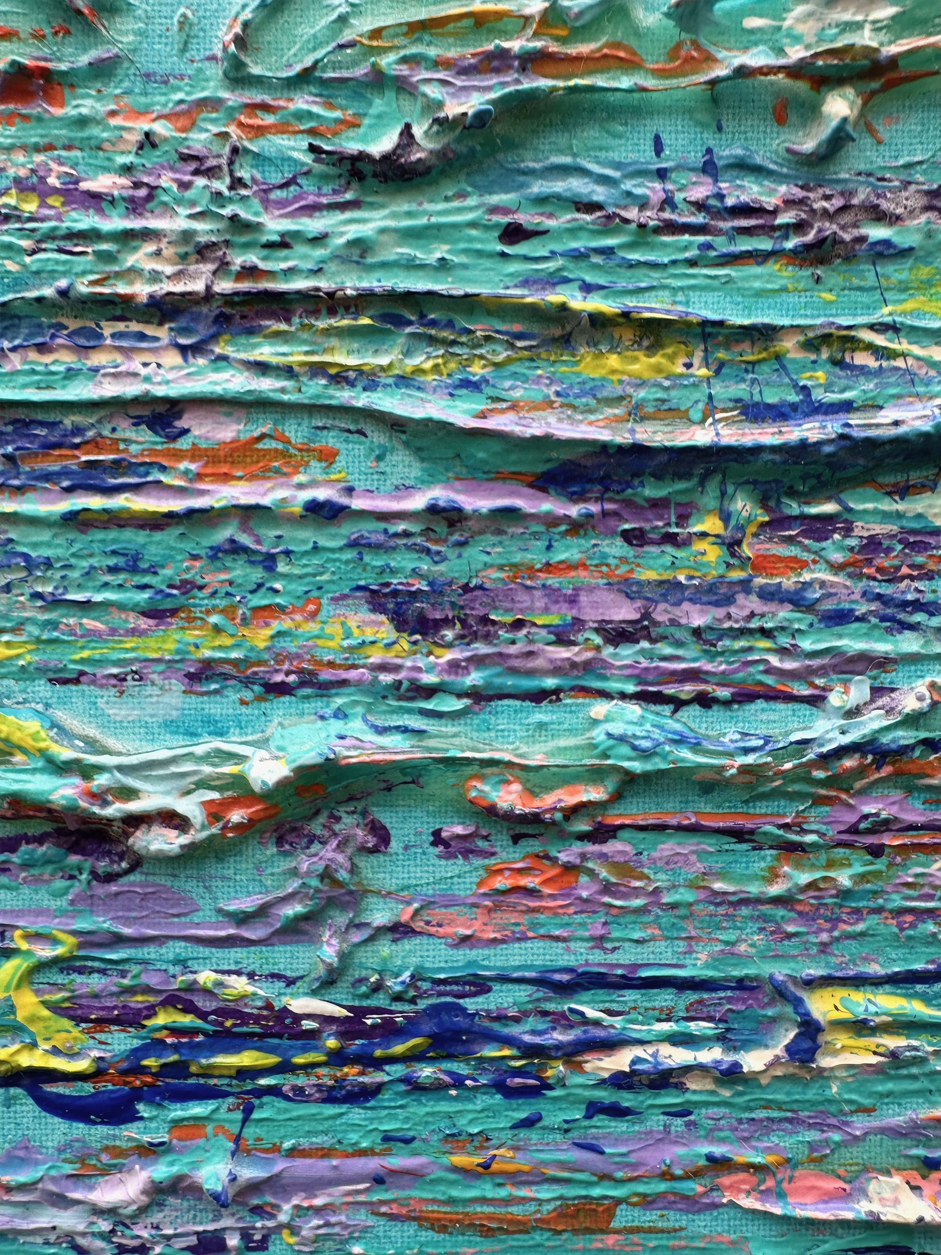 A close up view of Mermaids smile showing textures