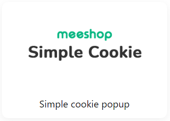 Et logo til meeshop simpel cookie simpel cookie popup