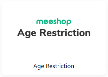 Et grønt og hvidt skilt, hvor der står meeshop aldersbegrænsning aldersbegrænsning.
