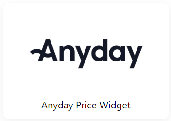 Logoet for enhver dag pris widget er på en hvid baggrund.