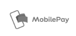 Et sort/hvidt billede af mobilepay-logoet.