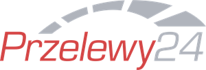Et logo for przelewy24 med en sol i baggrunden