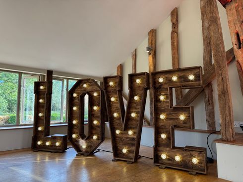 Large, rustic, wooden 