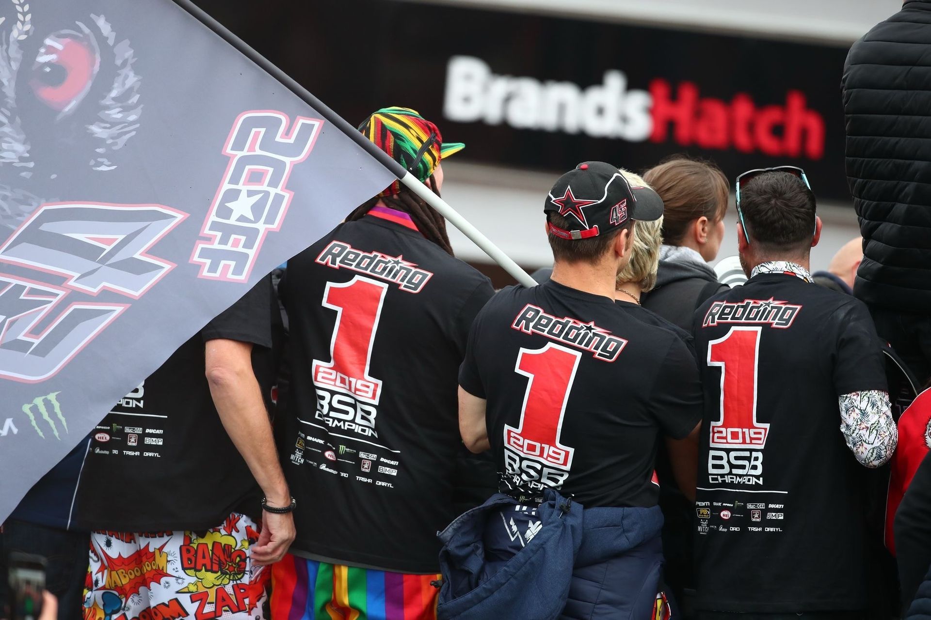 Scott Redding fans celebrate after his title win in 2019 