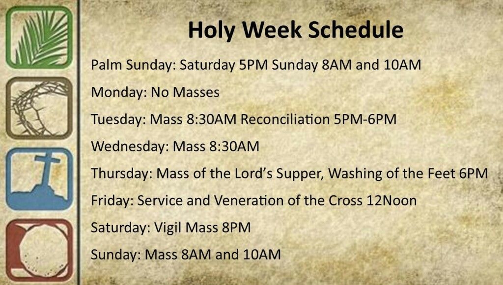 Holy Week Holy Week