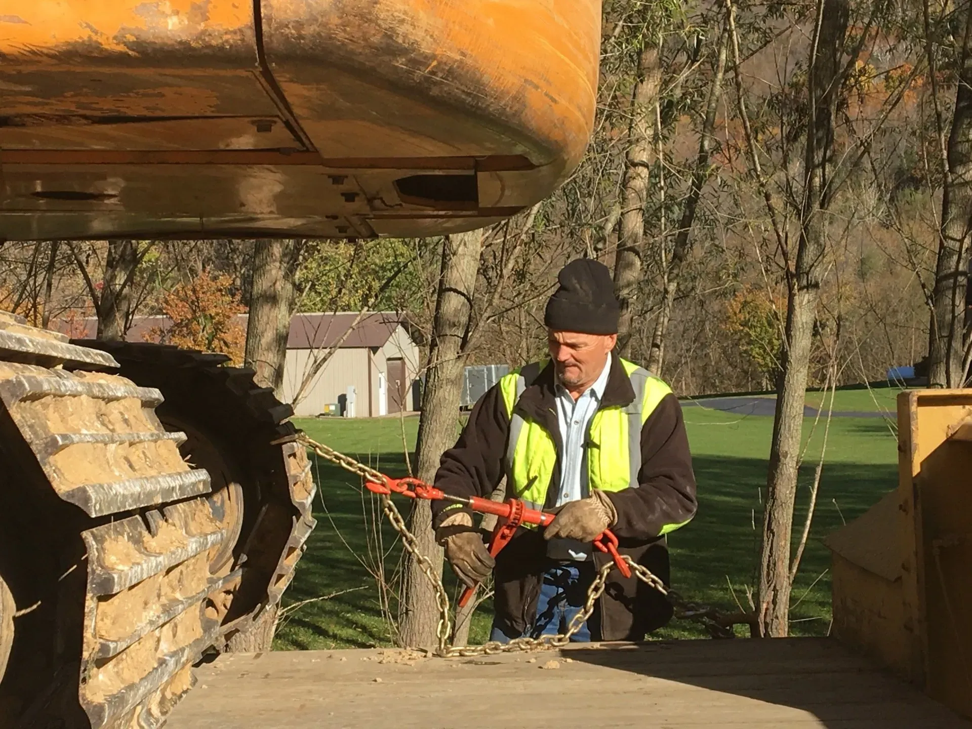 Man With Backhoe | Viroqua, WI | Bruce Hill, LLC