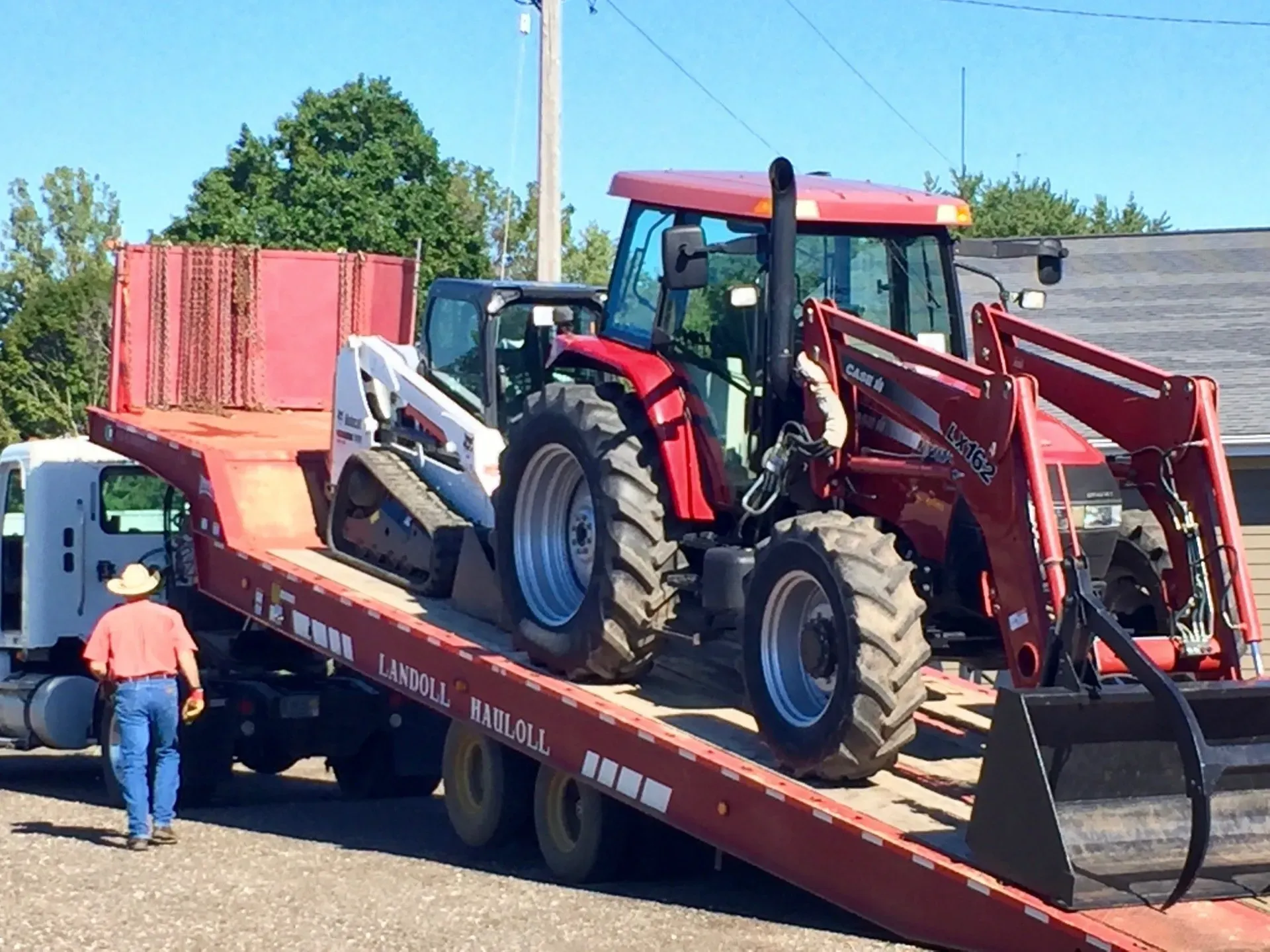Heavy Equipment On Trailer | Viroqua, WI | Bruce Hill, LLC