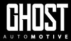White “GHOST” logo above spaced “AUTOMOTIVE” text on a black background