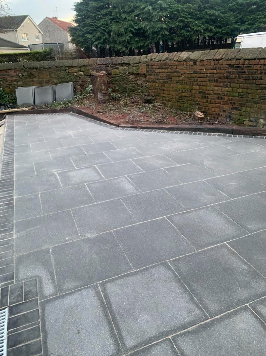 Sandstone patios Lanarkshire by Advanced Driveways Ltd
