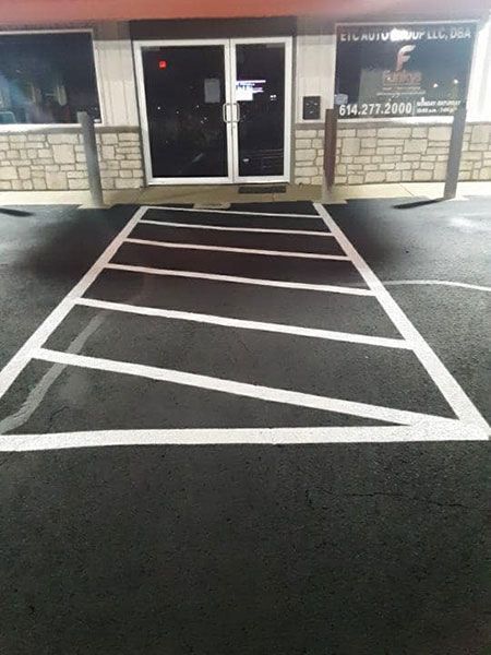 pavement striping example