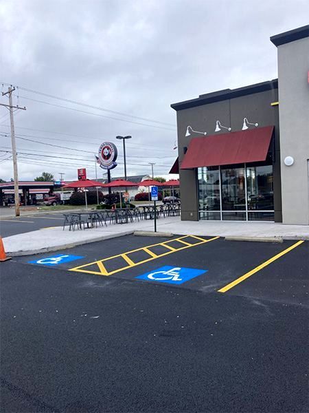 pavement striping example