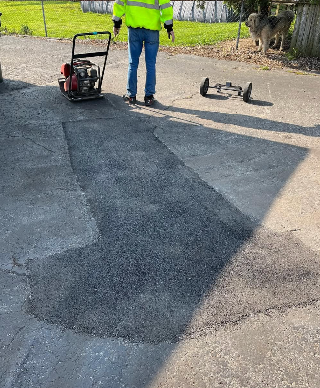 asphalt repair example