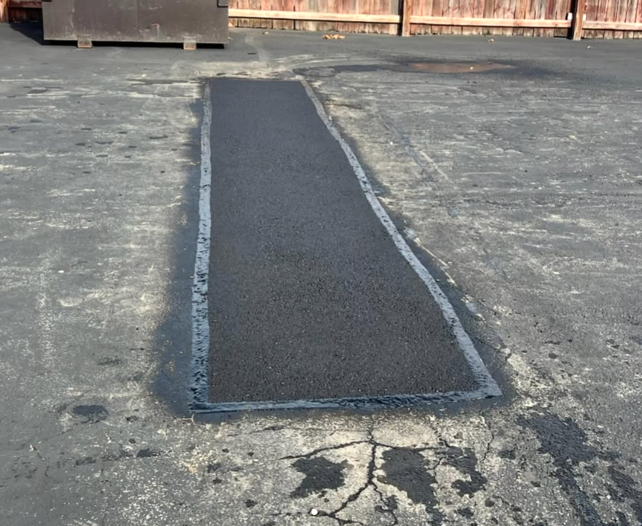 asphalt repair example