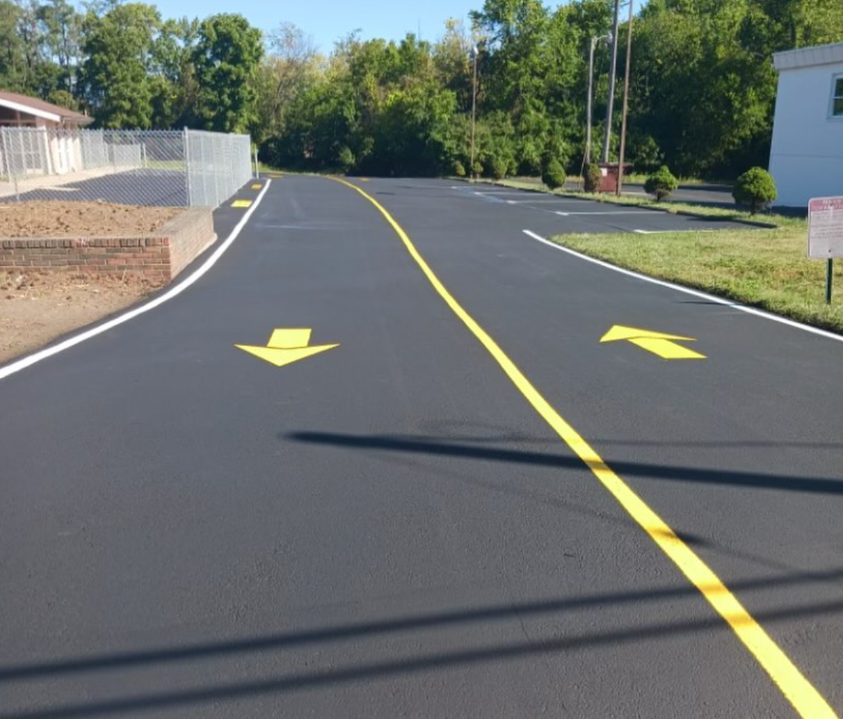 parking lot striping example