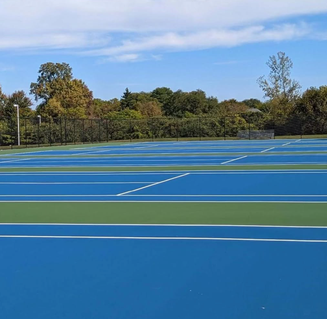 image of pickleball courts striping