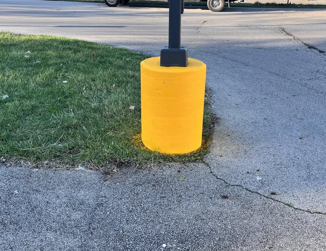 concrete sign base