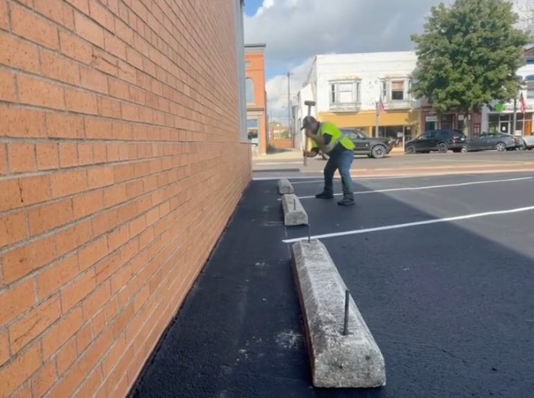 repinning parking blocks example