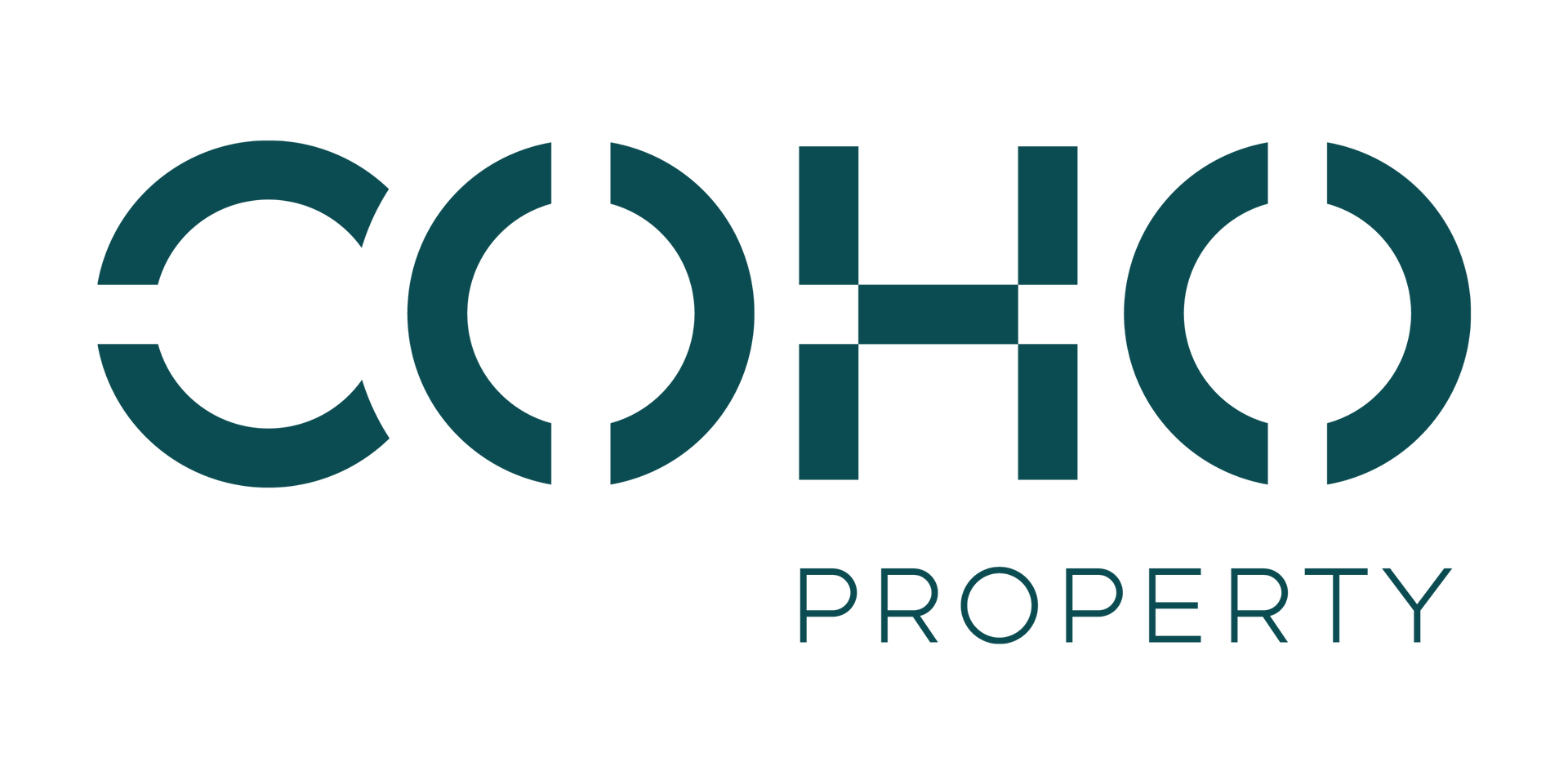 COHO Property logo in teal with stylized “COHO” text and “PROPERTY” beneath it