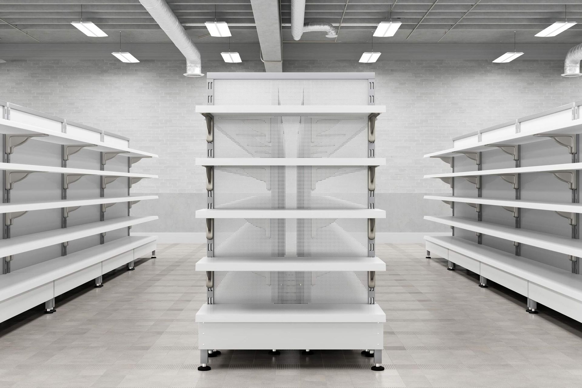 Empty store shelves | Adelaide, SA | Shopfitting Industries