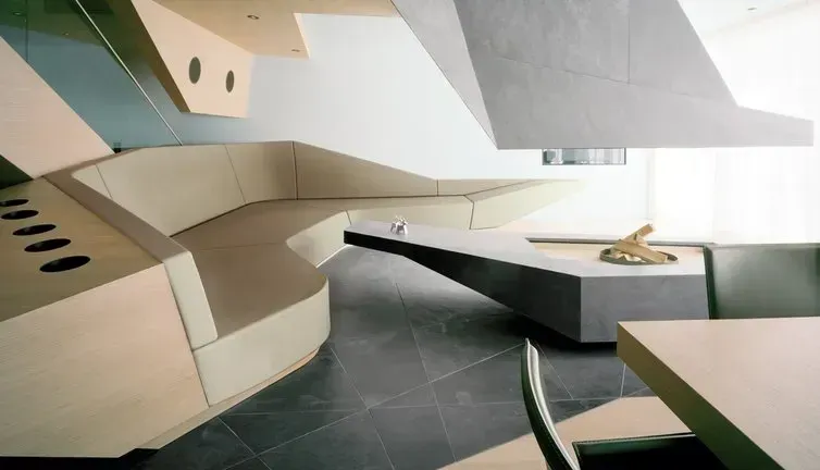 Modernes, minimalistisches Wohnzimmer
