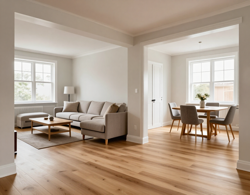Renovated living and dining area