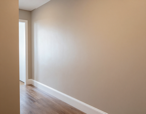 Freshly painted hallway