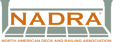 NADRA logo in orange with “North American Deck and Railing Association” text on a white background