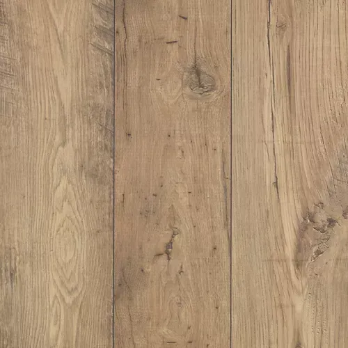 Close-up of light brown wooden planks with visible grain and knots