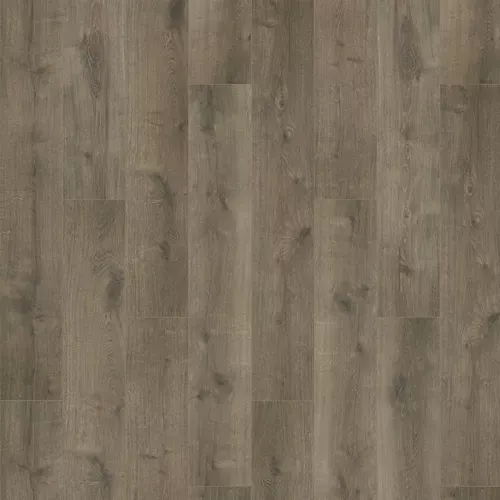 Close-up of weathered gray-brown wooden floorboards with a textured grain pattern