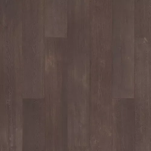 Dark brown wood floor with visible plank patterns