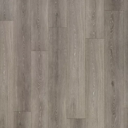 Gray wood plank floor texture with vertical grain and varied tones